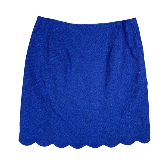 Talbots Skirt Womens 4 Wool Scalloped Work Office Capsule Minimal Staple Basic - Picture 5 of 9